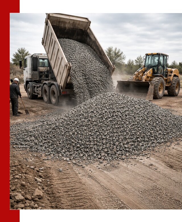 Гранитный щебень фракция 10-20 с доставкой в Петропавловске-Камчатском