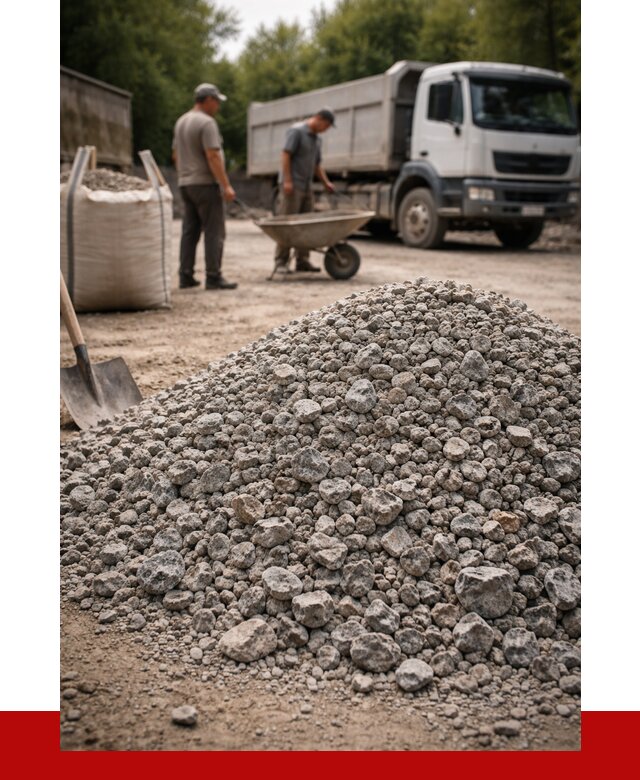 Гранитный щебень фракция 20-40 в Петропавловске-Камчатском от 3316 руб. ПРОНЕРУДПтк