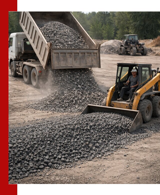 Гранитный щебень фракция 40-70 с доставкой в Петропавловске-Камчатском