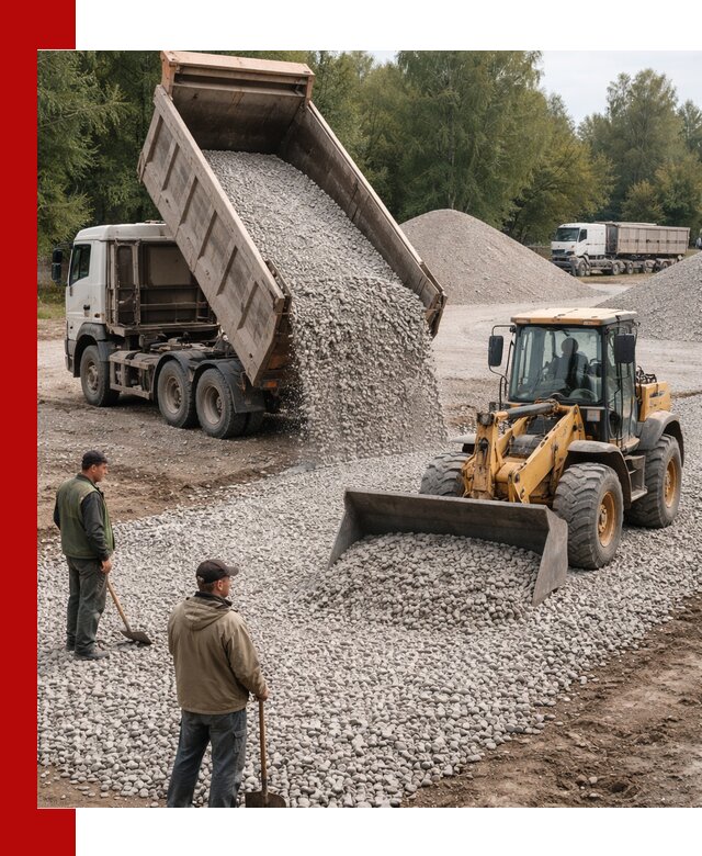 Купить гравийный щебень фракция 20-40 в Петропавловске-Камчатском с доставкой