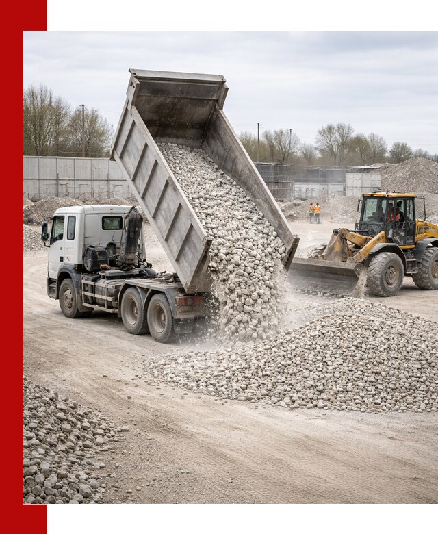 Доставка и продажа известнякового щебня в Петропавловске-Камчатском