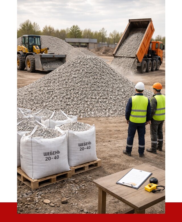 Известняковый щебень 20-40 в Петропавловске-Камчатском от 2176 р. ПРОНЕРУДПтк