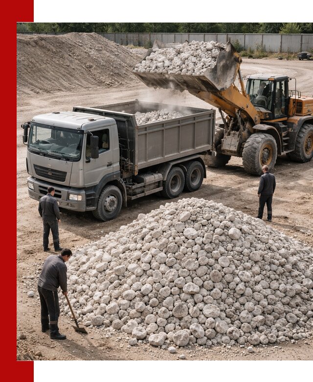 Известняковый щебень фракция 70–150 с доставкой в Петропавловске-Камчатском