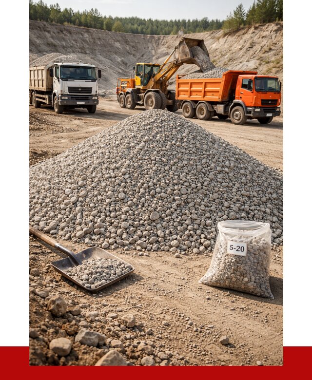 Доломитовый щебень фр. 5-20 в Петропавловске-Камчатском от 4352 р. | ПРОНЕРУДПтк