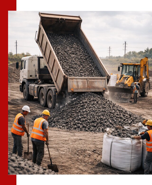 Шлаковый щебень фракция 40-70 с доставкой в Петропавловске-Камчатском