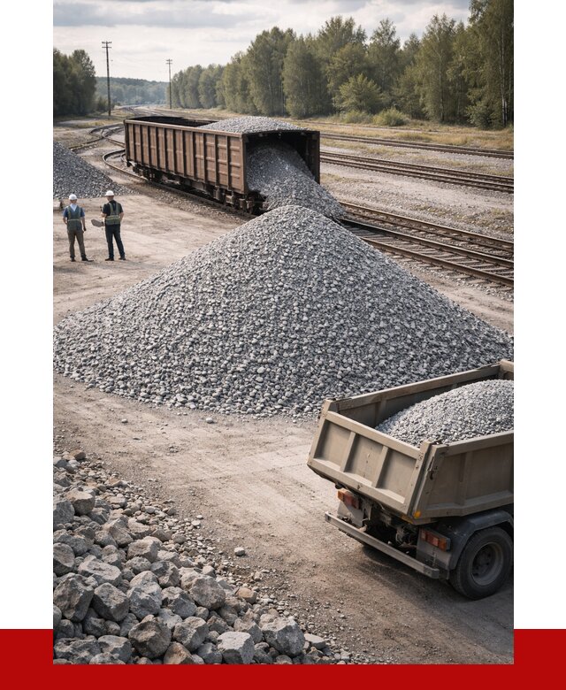 Железнодорожный щебень 20-60 в Петропавловске-Камчатском от 1761 р. | ПРОНЕРУДПтк