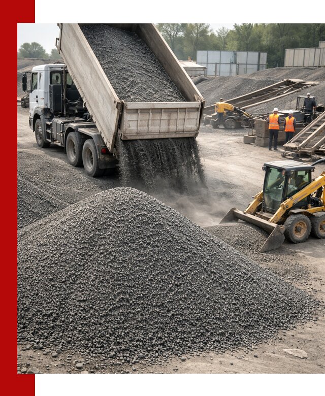 Вторичный щебень фракция 0–5 с доставкой в Петропавловске-Камчатском