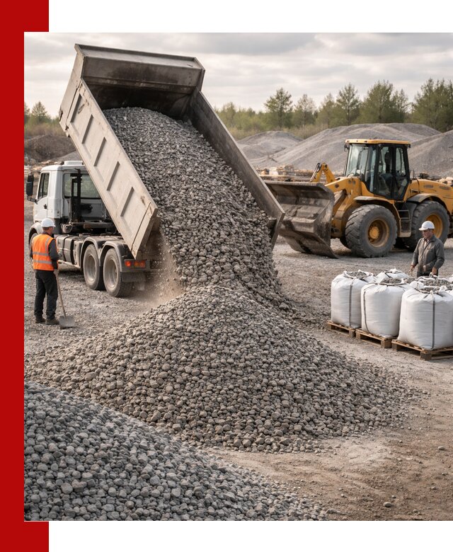 Бетонный щебень фракция 5–20 с доставкой в Петропавловске-Камчатском