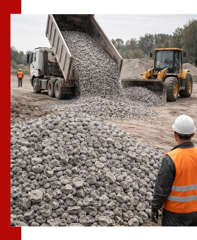 Доставка бетонного щебня фракции 20-40 в Петропавловске-Камчатском