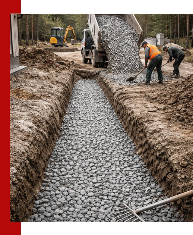 Щебень для дренажа с доставкой в Петропавловске-Камчатском высокого качества