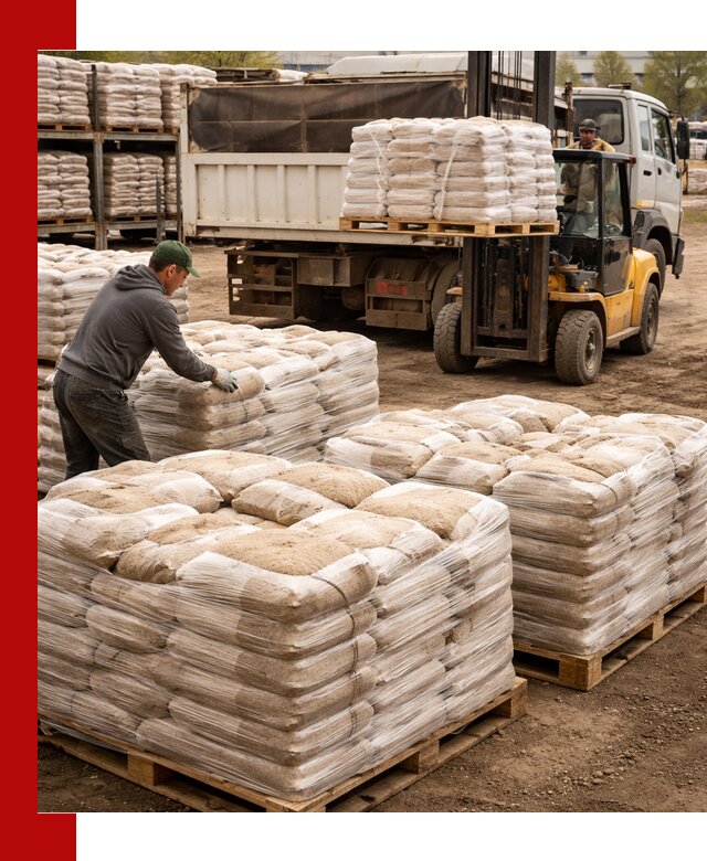 Карьерный песок в мешках с доставкой в Петропавловске-Камчатском