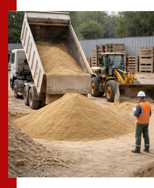 Доставка карьерного мелкозернистого песка в Петропавловске-Камчатском