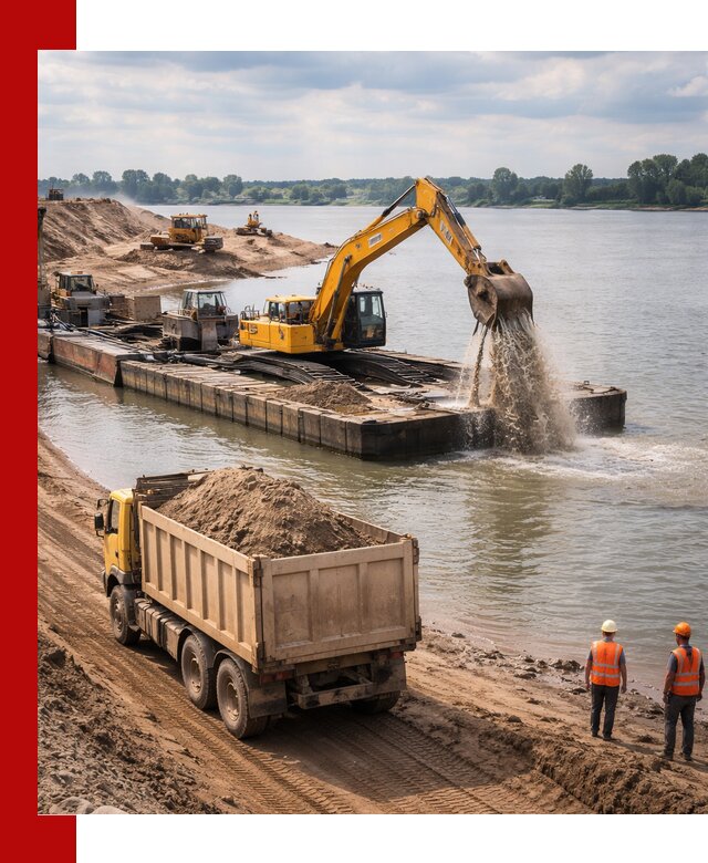 Намывной песок с доставкой в Петропавловске-Камчатском оптом и в розницу