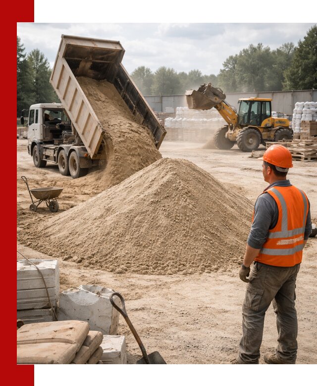 Доставка строительного песка с самосвалом в Петропавловске-Камчатском