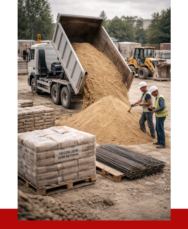 Песок для бетона в Петропавловске-Камчатском от 2590 р. с доставкой, ПРОНЕРУДПтк