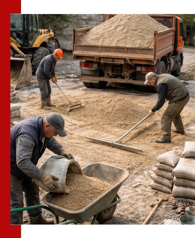 Поставка песка для стяжки в Петропавловске-Камчатском с быстрой доставкой