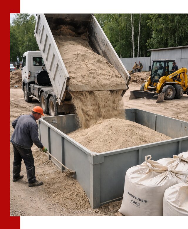 Кварцевый песок для фильтра в Петропавловске-Камчатском — доставка и качество