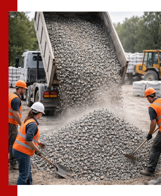 Доставка гравия и камня в Петропавловске-Камчатском оптом и в розницу