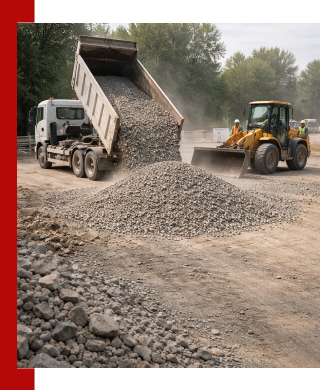 Гравий фракция 5–20 доставка в Петропавловске-Камчатском оптом и в розницу