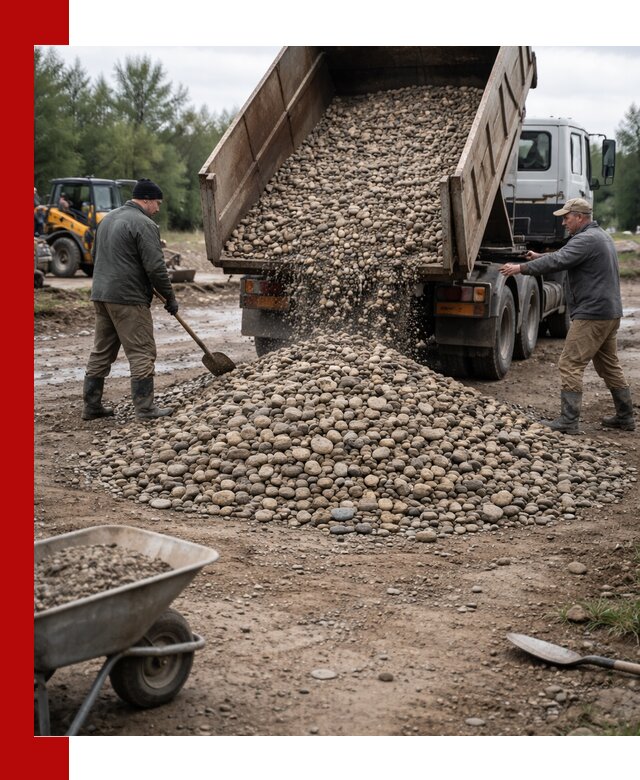 Доставка гальки речной оптом и в розницу в Петропавловске-Камчатском