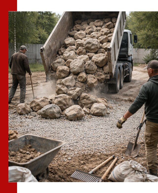 Доставка и укладка булыжника в Петропавловске-Камчатском