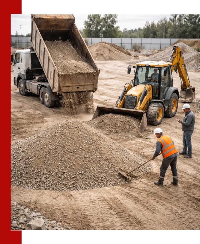 Поставка и доставка ПГС С4 в мешках и самосвалах в Петропавловске-Камчатском