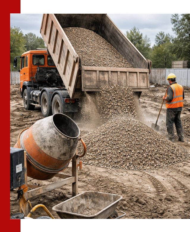 Опгс для бетона с доставкой самосвалом в Петропавловске-Камчатском от производителя