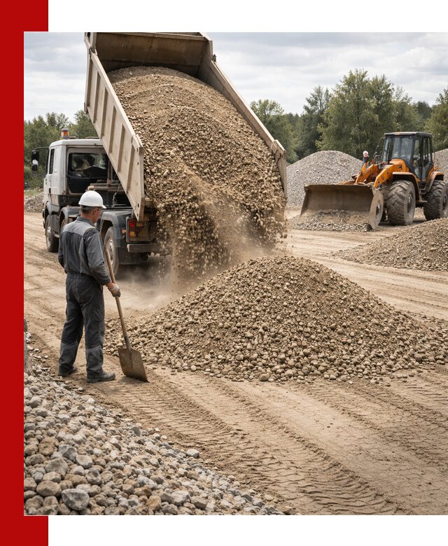 Доставка щпс С3 в Петропавловске-Камчатском самосвалами и бортовыми грузовиками