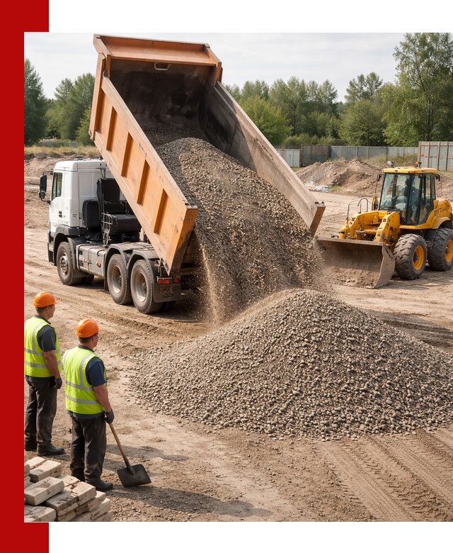 Доставка щебёночно-песчаной смеси ЩПС С7 в Петропавловске-Камчатском