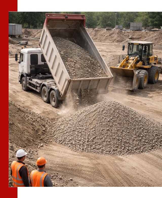 Щебень с песком (ЩГПС С2) с доставкой в Петропавловске-Камчатском