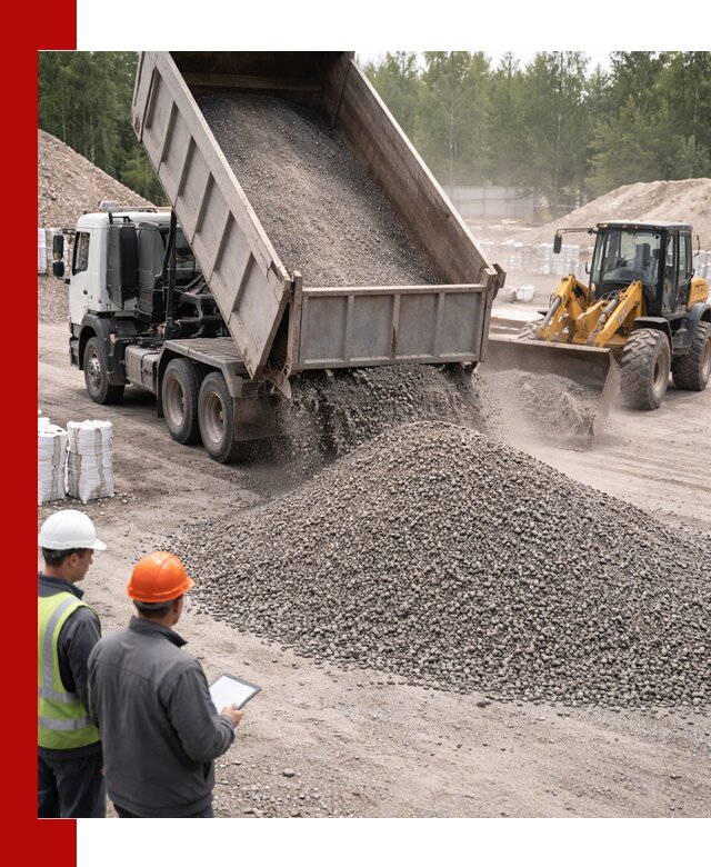 Доставка и продажа гранитного отсева 0-10 в Петропавловске-Камчатском