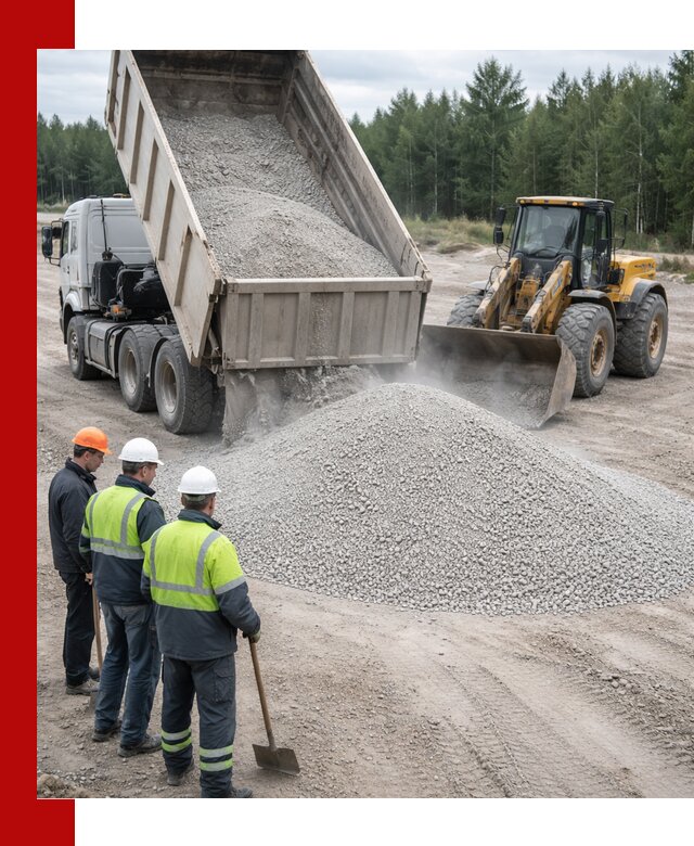 Известняковый отсев 0-5 доставка в Петропавловске-Камчатском быстро и выгодно
