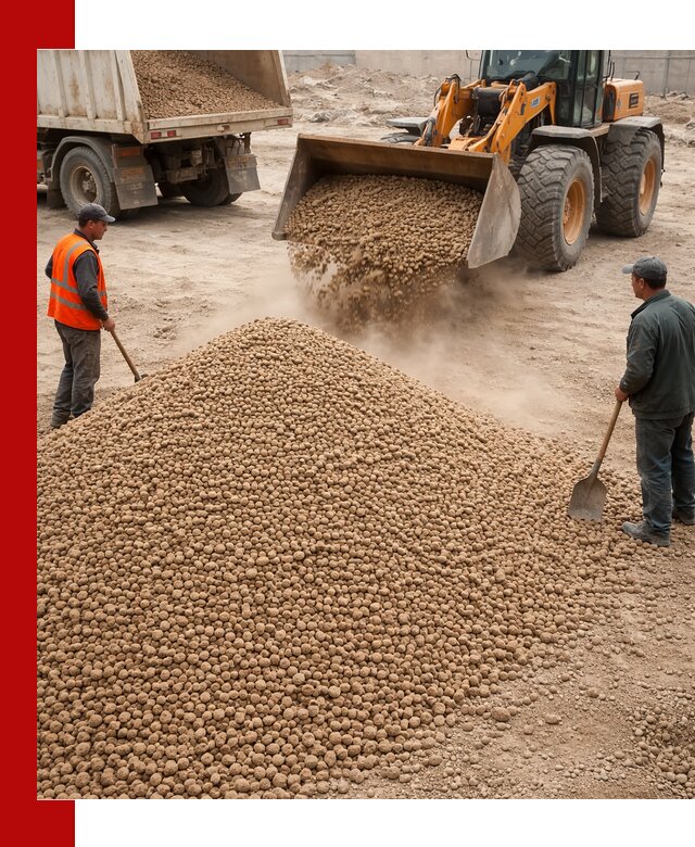 Керамзит фракция 10-20 с доставкой в Петропавловске-Камчатском