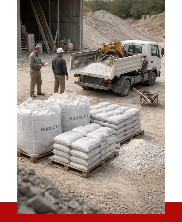 Известь строительная в Петропавловске-Камчатском с доставкой от 4352 р. | ПРОНЕРУДПтк