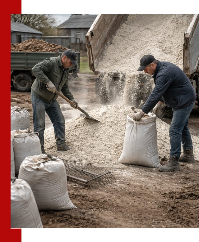 Доставка извести пушонки в Петропавловске-Камчатском оптом и мелким оптом