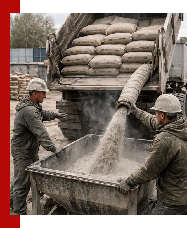 Доставка цемента М400 в Петропавловске-Камчатском оптом и в розницу