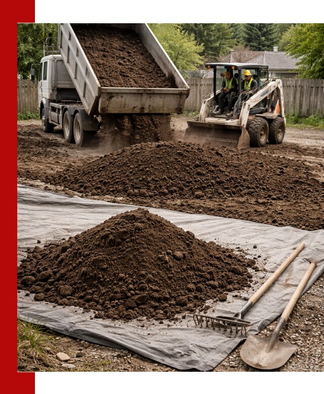 Грунт для отсыпки участка с доставкой в Петропавловске-Камчатском