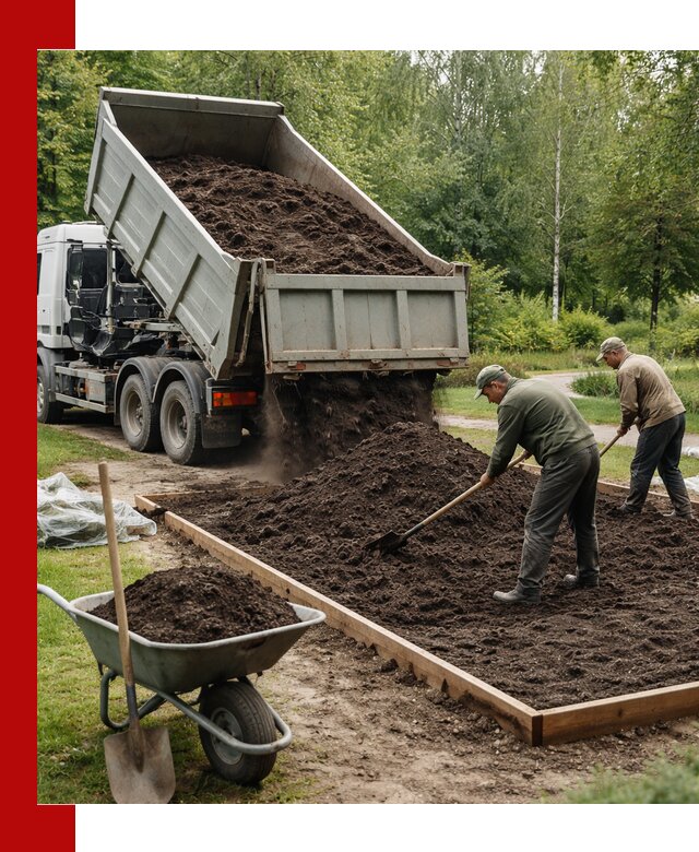 Доставка грунта для озеленения и благоустройства в Петропавловске-Камчатском