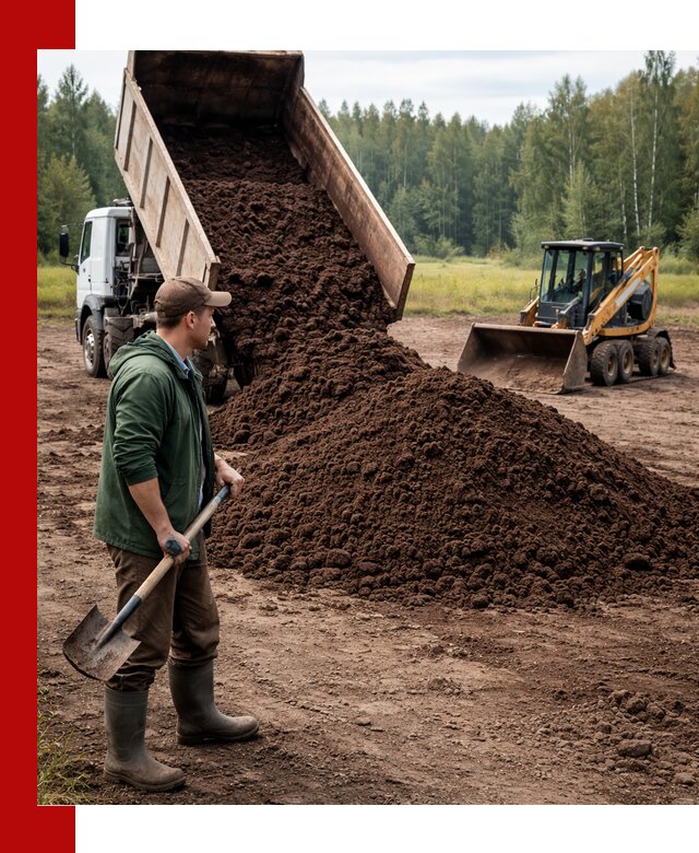 Купить верховой торф с доставкой в Петропавловске-Камчатском для садоводства и растений