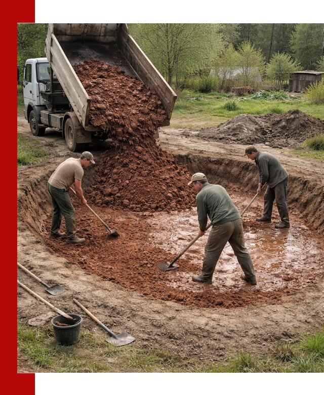 Купить качественную глину для пруда в Петропавловске-Камчатском