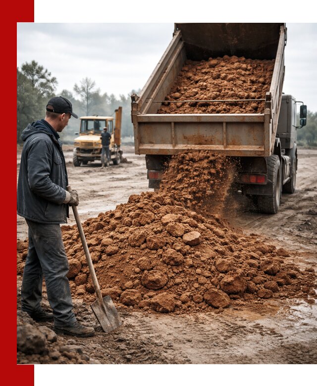 Глина для засыпки в Петропавловске-Камчатском с доставкой самосвалами