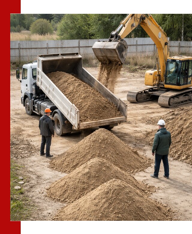 Доставка супеси вагонными и автопартиями в Петропавловске-Камчатском