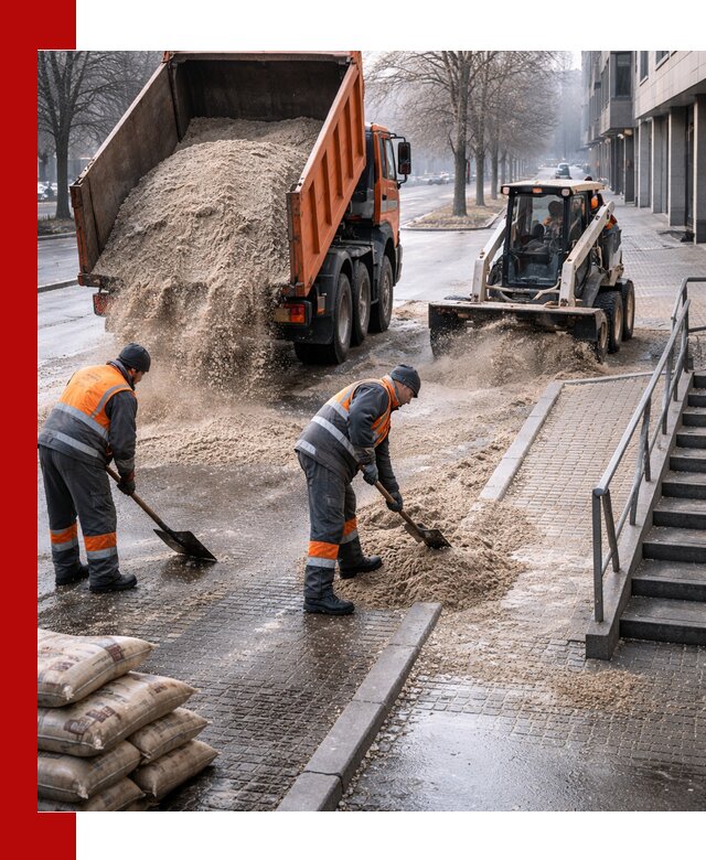Поставка противогололедных материалов в Петропавловске-Камчатском