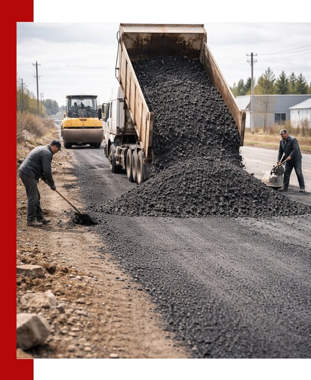 Асфальтовая крошка для дорог в Петропавловске-Камчатском — поставка и доставка