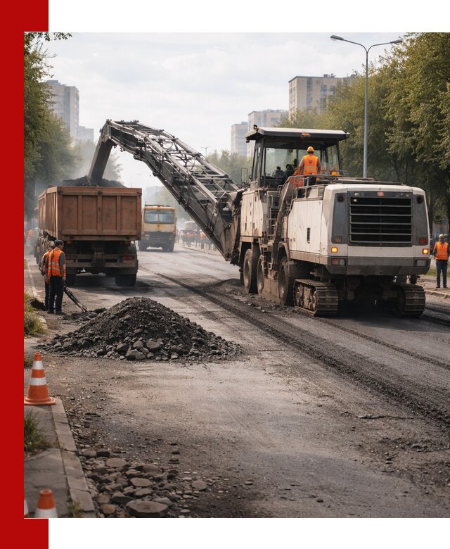 Фрезерованный асфальт в Петропавловске-Камчатском — удаление и вывоз старого покрытия