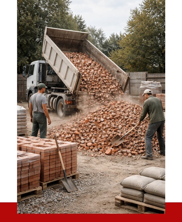 Бой кирпича в Петропавловске-Камчатском с доставкой от 4352 руб/куб | ПРОНЕРУДПтк