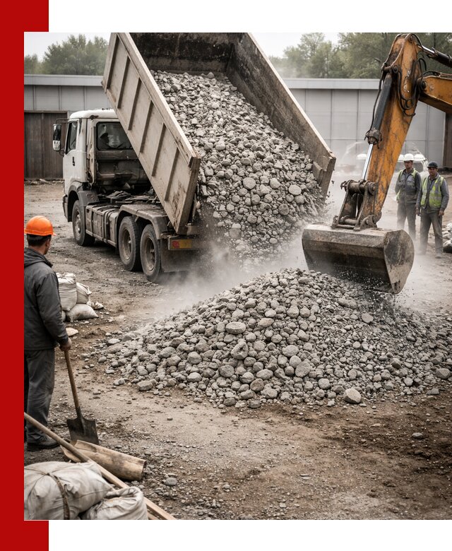 Доставка дробленого бетона в Петропавловске-Камчатском оптом и в розницу