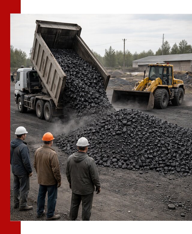 Доставка угля антрацита в Петропавловске-Камчатском с самосвалами и погрузкой