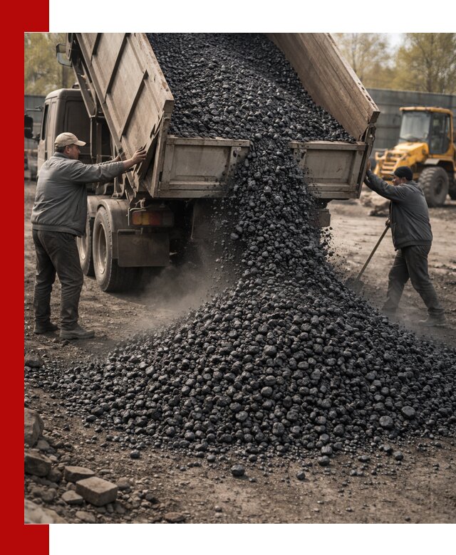 Доставка угля семечка самосвалами в Петропавловске-Камчатском