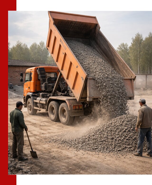 Доставка самосвалом 20 м3 в Петропавловске-Камчатском быстро и надежно